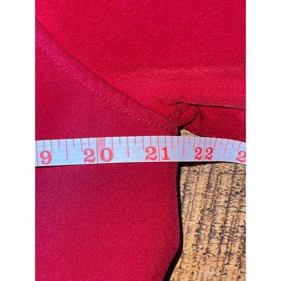 Womens LL Bean Vintage Jacket Red Fleece Lined Zip Up‎ Nylon Shell Pockets M - Picture 7 of 7